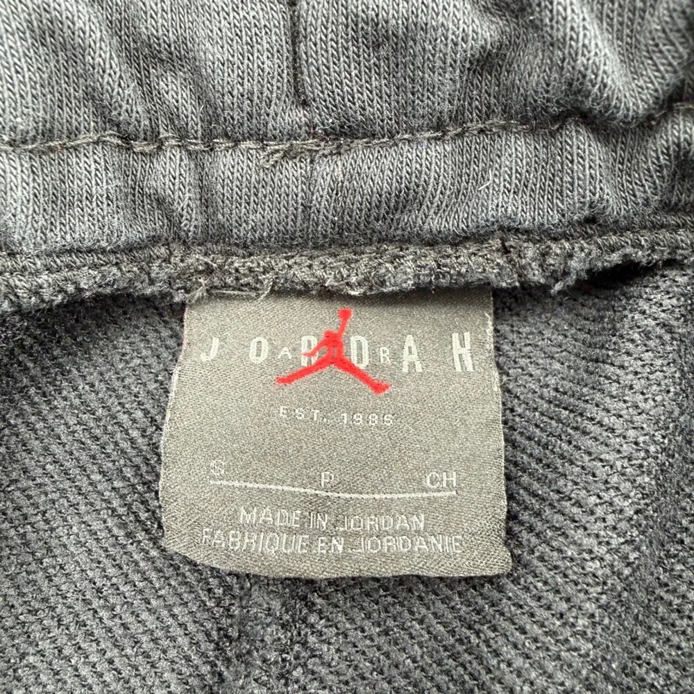 Jordan Jumpman Joggers Mens Size S Black Graphic Fleece Pants CZ1665-010 Exc